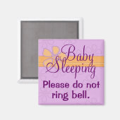 Baby Schlafen Vordertür-Signalmagnet Magnet (Vorderseite/Rückseite)
