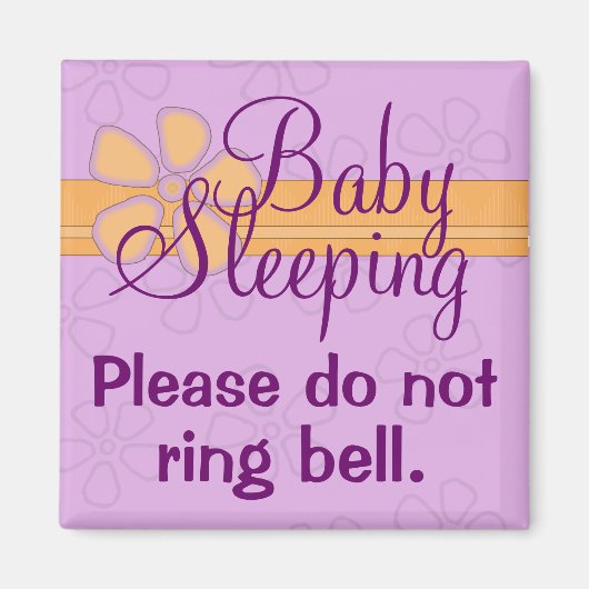 Baby Schlafen Vordertür-Signalmagnet Magnet (Vorne)