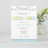 Baby-Schlückchen und sehen Einladung (Stehend Vorderseite)