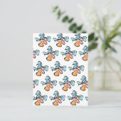 Baby Schnuller Postkarte (Stehend Vorderseite)