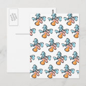 Baby Schnuller Postkarte (Vorne/Hinten)