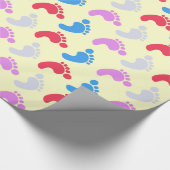 Baby-Schritte Geschenkpapier (Ecke)