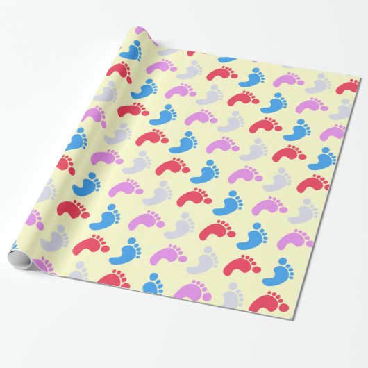 Baby-Schritte Geschenkpapier (Ungerollt)