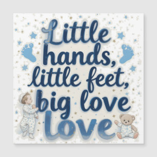 Baby-Schuh Dusche Magnetkarte