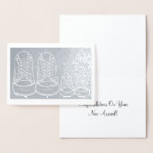 Baby Schuhe Neue Anreise Herzlichen Glückwunsch Ne Folienkarte (Anzeige)