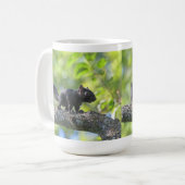 Baby-schwarzes Eichhörnchen Kaffeetasse (Vorderseite Links)