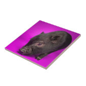 Baby-schwarzes Schwein Fliese (Seite)