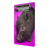 Baby-schwarzes Schwein Mini Klemmbrett (Gewinkelt2)