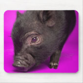 Baby-schwarzes Schwein Mousepad (Vorne)