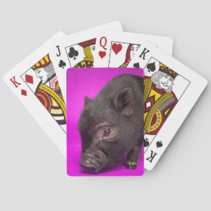 Baby-schwarzes Schwein Spielkarten