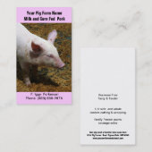 Baby-Schwein für die Visitenkarte (Vorne/Hinten)