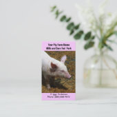 Baby-Schwein für die Visitenkarte (Stehend Vorderseite)