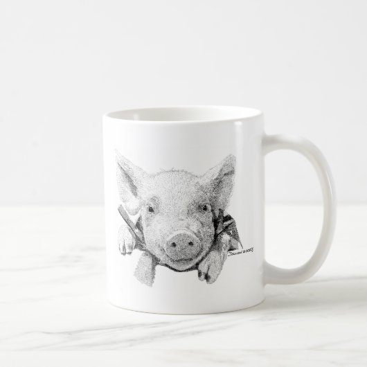 Baby-Schwein Kaffeetasse (Rechts)