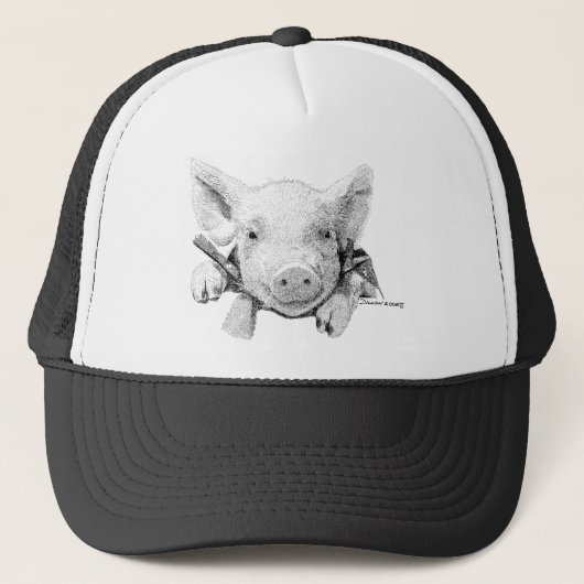 Baby-Schwein Truckerkappe (Vorderseite)