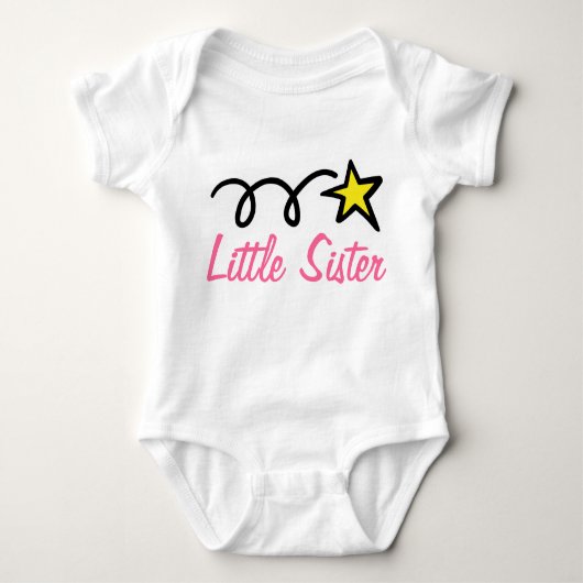 Baby Schwester Säugling Strampler für Neugeborene (Vorderseite)