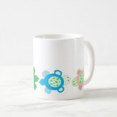 Baby Schwimmen Schildkröten Kaffeetasse (VorderseiteRechts)