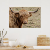 Baby Scottish Highland Cow Poster (Küche)