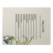 Baby Scrabble Game Notepad von 40 Notizblock (Vorderseite)