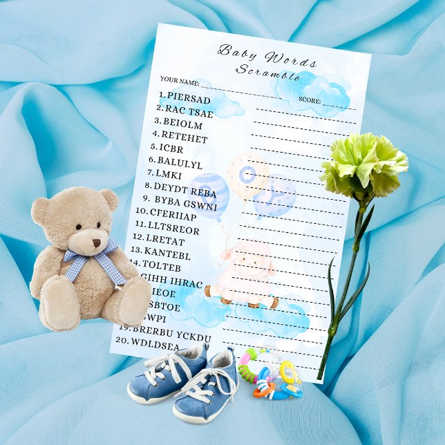 Baby Scramble Word Games Blue Little Lamb (Von Creator hochgeladen)