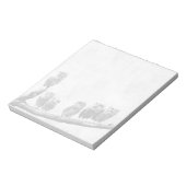 Baby Screech Owls Notepad Notizblock (Rotiert)