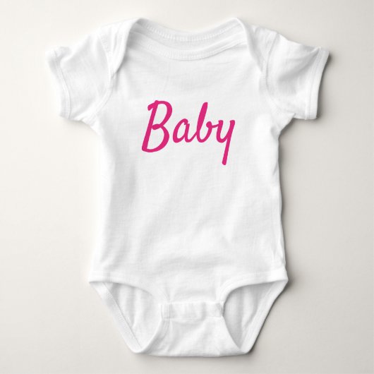 Baby-Script Baby Strampler (Vorderseite)