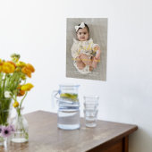 Baby Script & Birth Stats für neugeborene Fotos Foliendrucke (Ablage(Küche))