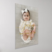 Baby Script & Birth Stats für neugeborene Fotos Foliendrucke (Ablage )