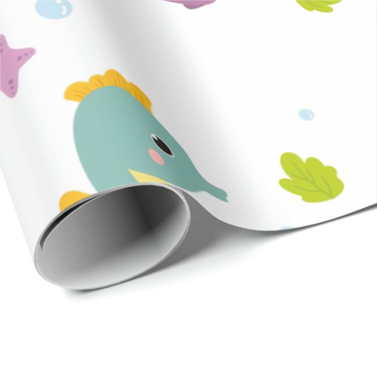 Baby Sea Animes Geschenkpapier (Rolleneckpunkt)