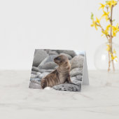 Baby Sea Lion Greeting Card Karte (Gelbe Blume)