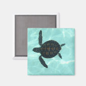 Baby Sea Turtle Magnet (Vorderseite/Rückseite)