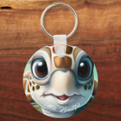 Baby Sea Turtle Magnet Schlüsselanhänger (Rückseite)