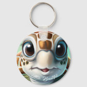 Baby Sea Turtle Magnet Schlüsselanhänger (Rückseite)