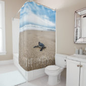 Baby Sea Turtle Monogram Duschvorhang (Beispiel)