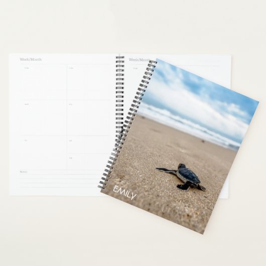 Baby Sea Turtle Personalisiert Plane Planer (Anzeige)