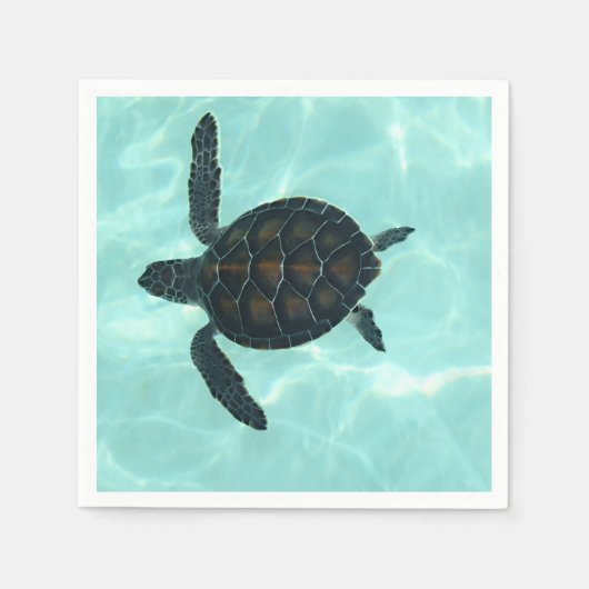 Baby Sea Turtle Serviette (Vorderseite)