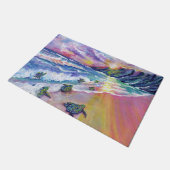 Baby Sea Turtles aus Kauai Hawaii Fußmatte (Schrägansicht)