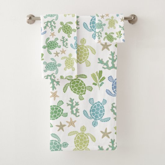Baby Sea Turtles Badhandtuch Set (Insitu)