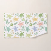 Baby Sea Turtles Pink Badhandtuch Set (Handtuch)