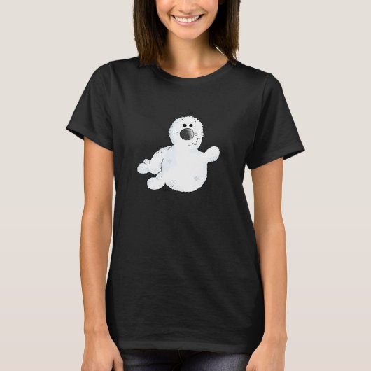 Baby Seal For Seal And Wild Animal T-Shirt (Vorderseite)