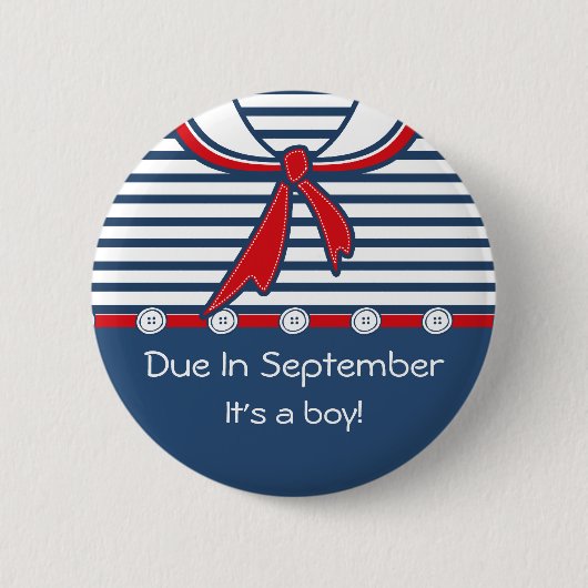 Baby-Seemann-Anzug B Button (Vorderseite)