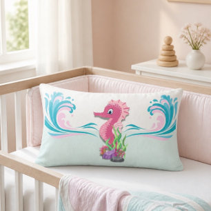 Baby Seepferd Pink Lumbar Kissen