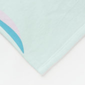 Baby Seepferd | Rosa Personalisiert Fleece Blankon (Ecke)