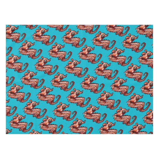 Baby Seepferd Tischdecke (Vorderseite (Horizontal))