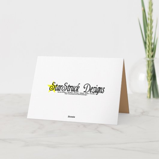 Baby-Segen Ankündigung (Rückseite)