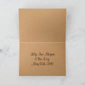 Baby-Segen Ankündigung (Innenseite)