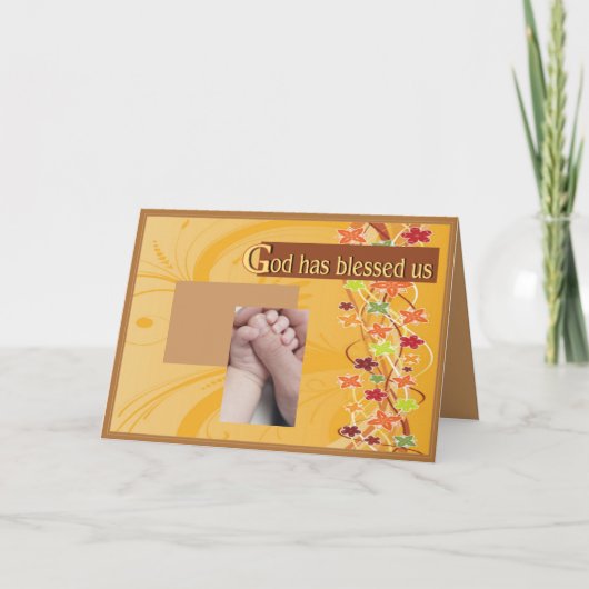 Baby-Segen Ankündigung (Vorderseite)