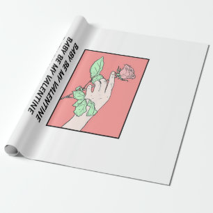 Baby sei mein Valentin Geschenkpapier