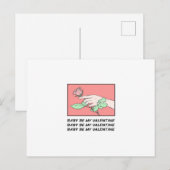 Baby sei mein Valentine Ankündigungspostkarte (Vorne/Hinten)