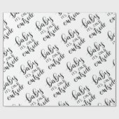 Baby sein kalte Außenseiten-handgeschriebenes Geschenkpapier (Flach)