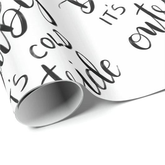 Baby sein kalte Außenseiten-handgeschriebenes Geschenkpapier (Rolleneckpunkt)